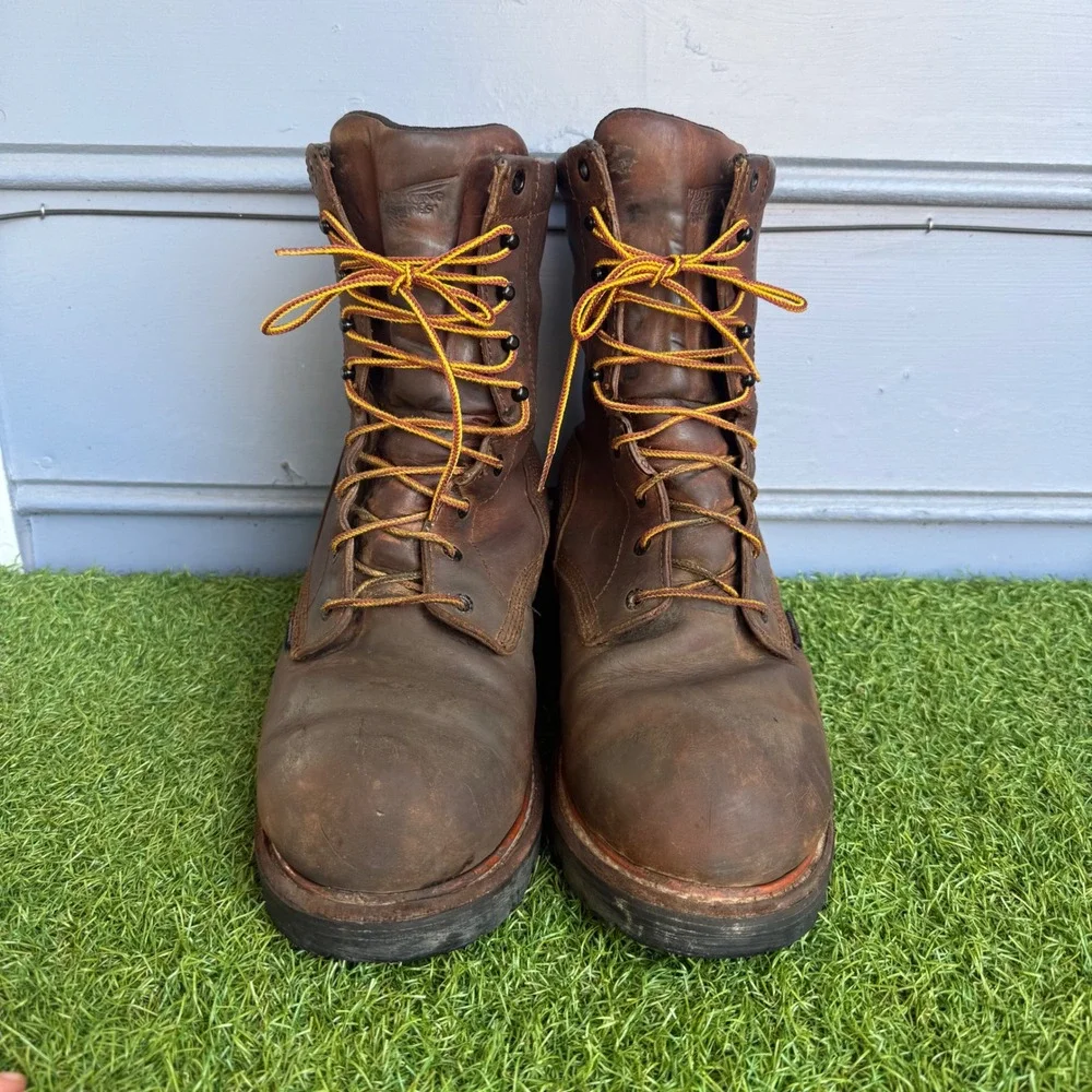Red Wing Loggermax Boots Mens Size 11 EH Brown Leather Waterproof Thinsulate